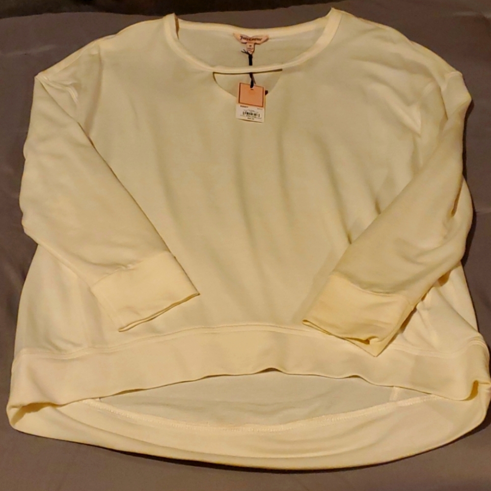 Juicy Couture Shirt, Size M, Cream Color.
